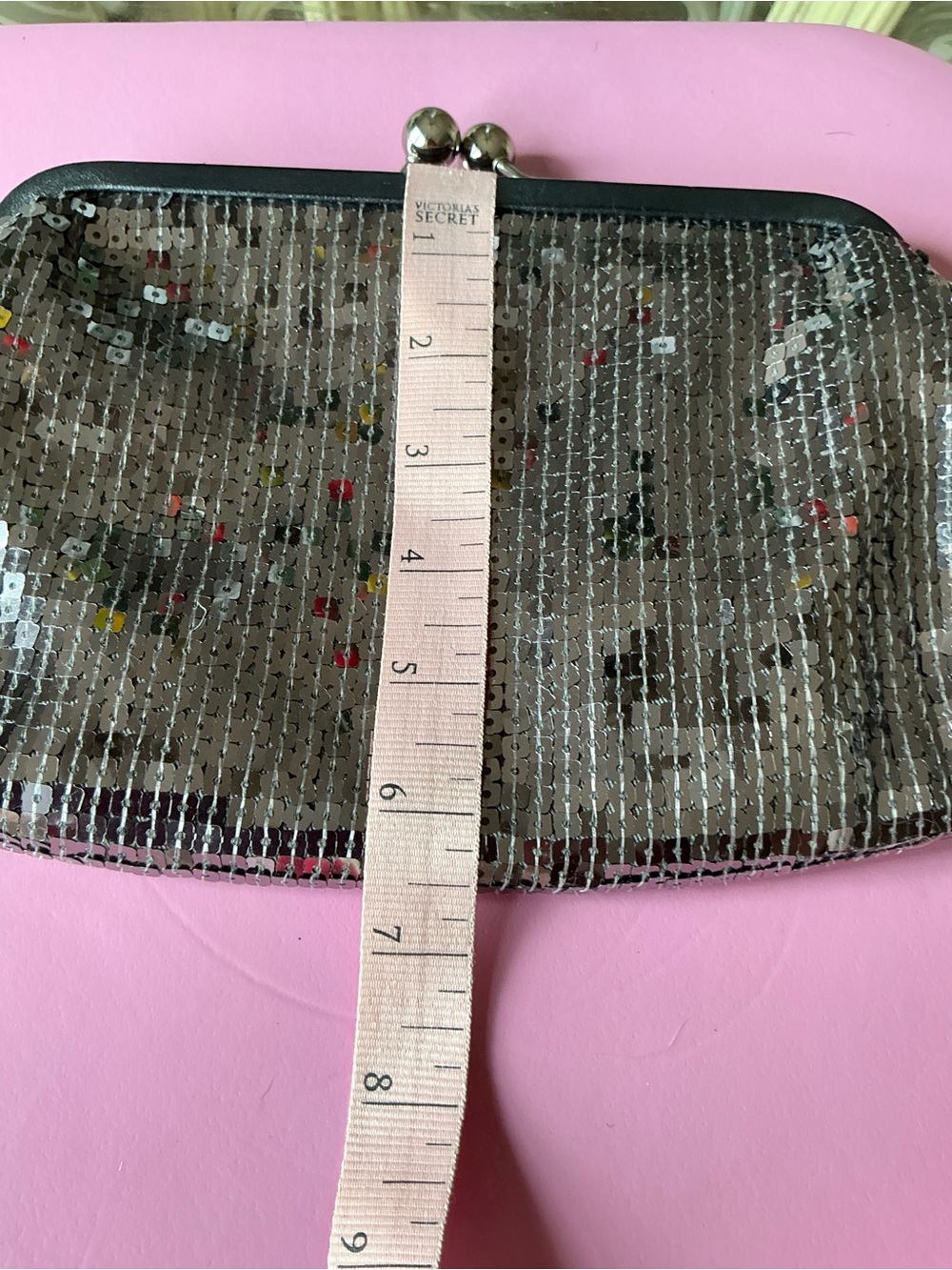Coach Sequin Wristlet Clutch - Silver - Picture 6 of 6